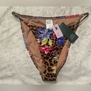 Brand new Target Wild Fable Floral and Leopard Bikini Bottom